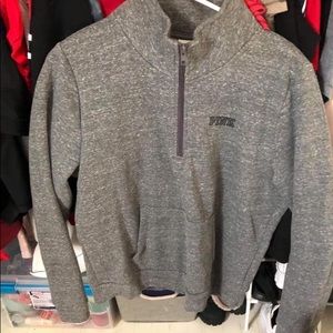 Pink quarter zip